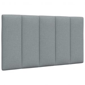 VidaXL Coussin De Tête De Lit Gris Clair 80 Cm Tissu
