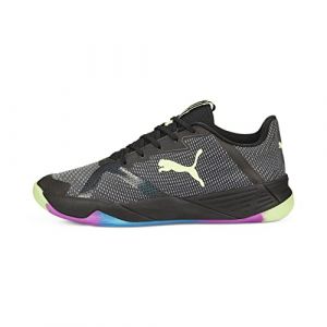 Puma Mixte Accelerate Turbo Nitro II Chaussure de Terrain intérieur, Black-Fizzy Light-Ocean Dive-Festival Fuchsia, 42.5 EU