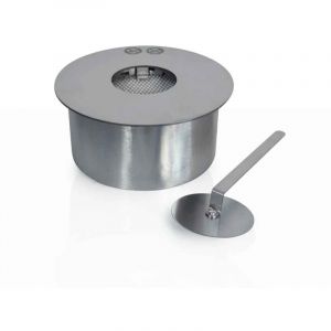 Br&ucirc;leur &eacute;thanol pour chemin&eacute;e 2,5 L, en acier inoxydable &oslash;25 cm