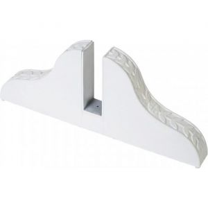 Pied pour paravent, support, porte paravent / cloison de separation, blanc lot de 2