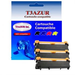 T3Azur 3 Toners Laser compatibles pour Brot r MFC L2720DW, MFC L2740DW, TN2320 2 600 pages T3AZUR