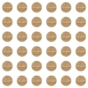 Cyclingcolors 36x Cache vis adhésif autocollant diamètre 25mm protection bouchon trou obturateur meuble table chaise maison, Chêne américain