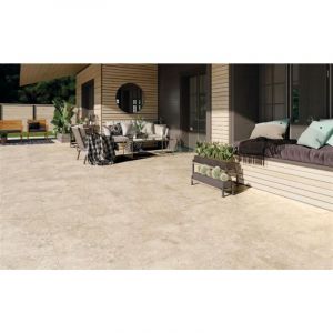 Tau Carrelage sol ext&eacute;rieur effet pierre CARAMON 40x60 cm - Noce AD