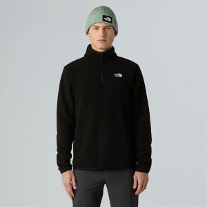 The North Face Glacier Fleece 1/4 Zip TNF Black - Pull - noir - M - Transpirer