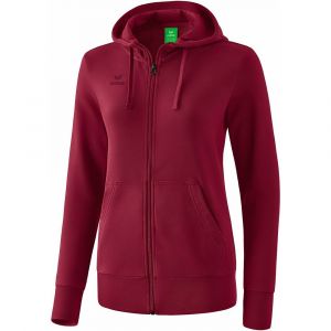 Erima Sweat à Capuche Zippé Basic 34 bordeaux