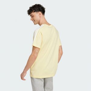 Adidas Homme Essentials Single Jersey 3-Stripes Tee, Almost Yellow, M