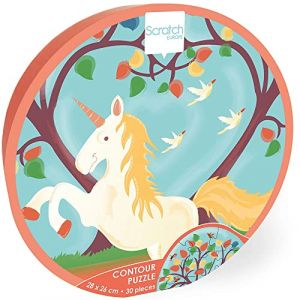 Scratch PUZZLE COMPACT 30PCS CONTOUR LICORNE