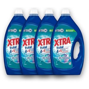 X.Tra Lessive Liquide Total - Lot de 4 - Parfum Givré - 57 Lavages