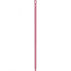 Vikan 29601 Ultra hygienic handle 130cm,pink, molded into 1 piece, ø34mm /10