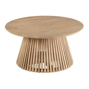 J-Line Table Basse Design en Bois Vincent 90cm Naturel