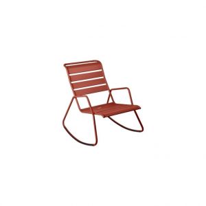 Image de Fermob Rocking chair Monceau ocre rouge L68xl78xh88