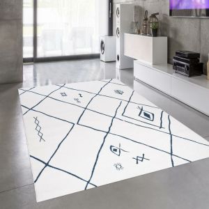 Unamourdetapis UN AMOUR DE TAPIS SAFI 160x230 cm Tapis Moderne Tapis Salon Tapis Rectangulaire Tapis Crème