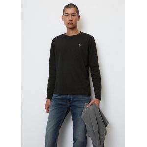 Marc O'Polo T-shirt &agrave; manches longues de coupe Shaped Fit en pur coton biologique Noir Marc O?Polo - Couleur Noir - Taille M