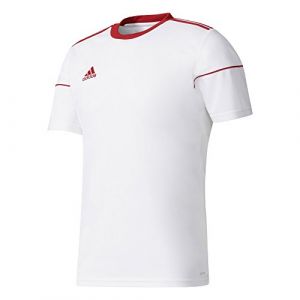 Adidas Squadra 17 Jersey Short - Maillot - Manches Courtes - Homme - Blanc (Blanc/Rojpot) - 2XL