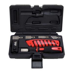 Image de KS Tools 907.2200 Jeu de grattoirs et cutters 27 pcs