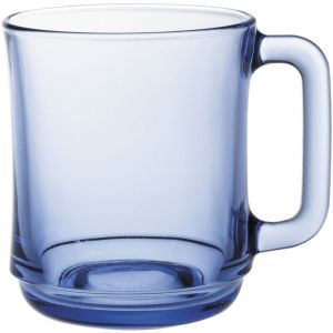 Duralex Verre LYS MARINE avec anse, 0,31 L, bleu, 6 pcs., o80x(H)100mm Variante de base
