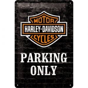 Harley Davidson Plaque métallique Parking