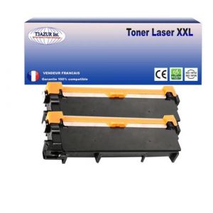 2 Toners compatibles avec Brother TN2320 pour Brother DCP-L2500D, L2520DW, L2540DN, L2560DW - 2 600 pages - T3AZUR