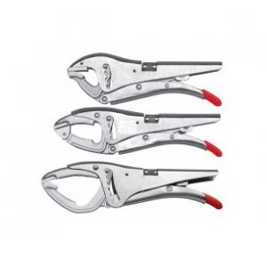 Techman Pince etau grande capacite vrac - désignation:pince bec extra-long longueur:270 mmserrage max:130 mmø max: profondeur:90 mm