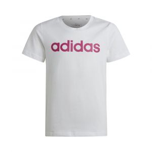 Adidas Tshirt Essentials Linear Logo Cotton Slim Fit Blanc - Taille 9-10 Ans