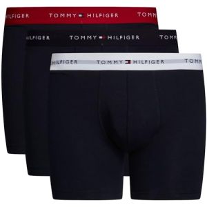 Tommy Hilfiger Boxer Signature noir intense blanc rouge (3 unités) - L