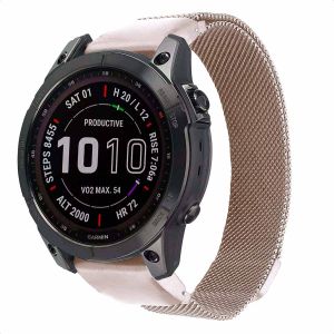 Imoshion QuickFit Bracelet magnétique milanais Garmin Watch | connexion 20 mm - Starlight
