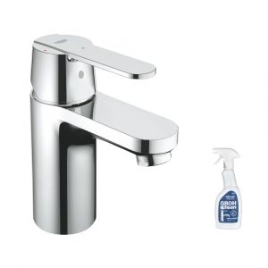 Grohe Mitigeur lavabo Get taille s Chromé centré avec nettoyant GrohClean