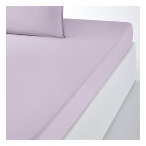 Image de Drap housse uni en coton lavé, Scenario Violet Couleur Violet Taille L