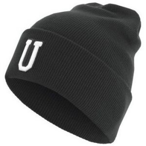 Masterdis Bonnet enfant Bonnet Lettre U Noir Letter Basic