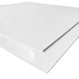 Panneau Plastique pvc 1,5 mm. Plaque p.v.c Blanc. Plaque pvc Plastique Blanc. Mati&egrave;re pvc rigide &agrave; la d&eacute;coupe - 30 x 90 cm (300 x 900 mm)