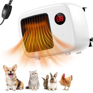 Chauffage de Niche PAKESI 600W avec Thermostat - S&ucirc;r et Silencieux pour Chiens et Animaux