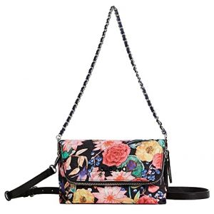 Desigual Bols_ETEREA Black Venecia, Sac de Sport Across. Femme, Noir, Taille Unique