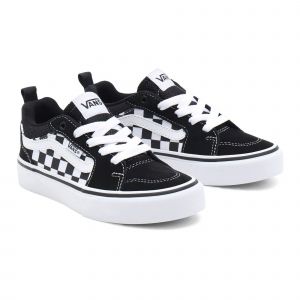 Vans Filmore Suede/Canvas Basket, Damier Noir Blanc, 27 EU