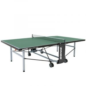 Donic Table tennis de table extérieur résistant aux intempéries avec roulettes et filet 1000