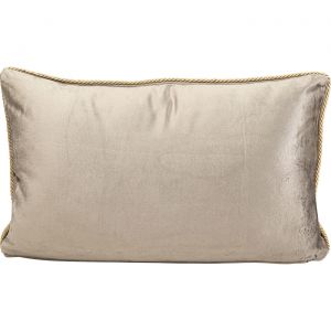 Kare Design Coussin décoratif Glitter Dragonfly, Beige/Or, Motif Broderie Libellule, décoration canapé, lit, Fauteuil, Grande Taille, 50 x 30 cm