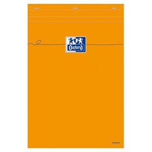 Oxford Lot de 5 Bloc-notes Grands carreaux Seyès 160 pages A4 Orange