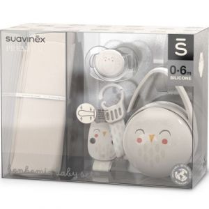 Suavinex Coffret cadeau naissance Bonhomia gris (4 pi&egrave;ces)