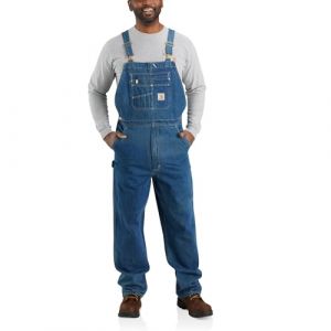 Carhartt Combinaison Ample en Denim Bib, Darkstone, 44W x 34L Homme