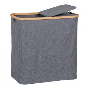 Panier à linge en bambou et textile House Nordic Noto Laundry