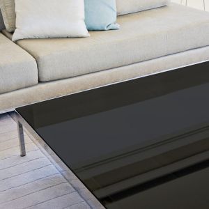 Film de protection pour table en verre noir transparent