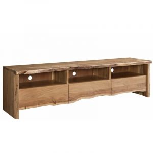 Meuble tv 191x45 Acacia laqué Bois naturel pure acacia 109 - natur