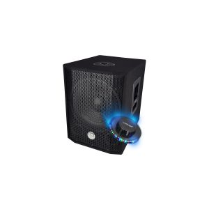 Bm sonic Caisson bi-amplifi&eacute; 600W 1208-SOLO - USB Bluetooth, Boomer 30cm 12" - R&eacute;glages s&eacute;par&eacute;s Graves Aigus + LIGHT LED