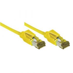 Draka Câble RJ45 CAT 7 S/FTP a connecteurs CAT 6a - Jaune - (1m)