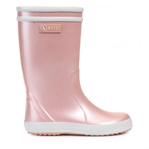 Aigle Bottes de pluie Lolly Irrise 2 Rose - Couleur Rose - Taille 24