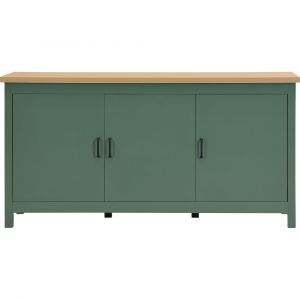 Buffet 3 portes vert 160 cm
