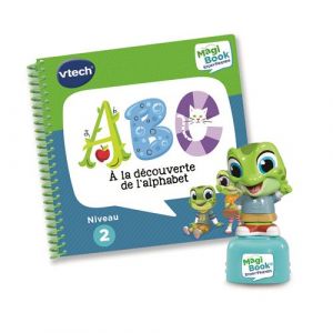 Vtech Livre interactif MagiBook Story'Friends ABC A la découverte de l'alphabet avec Figurine