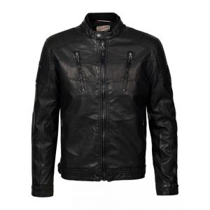 Image de Petrol industries Veste En Cuir Noire Homme