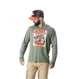 Von Dutch T-shirt T-shirt homme à manches longues en coton avec photoprint Darel