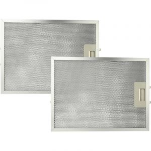 Vhbw 2x Filtre anti-graisse compatible avec Turbo DH1000IS-HT/F 60X90 T5101105000 hotte de cuisine - 32,7 x 24,1 x 1,06 cm, m&eacute;tal