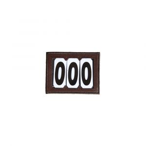 Porte-numéro équitation PVC scratch Kentucky 3 numéros